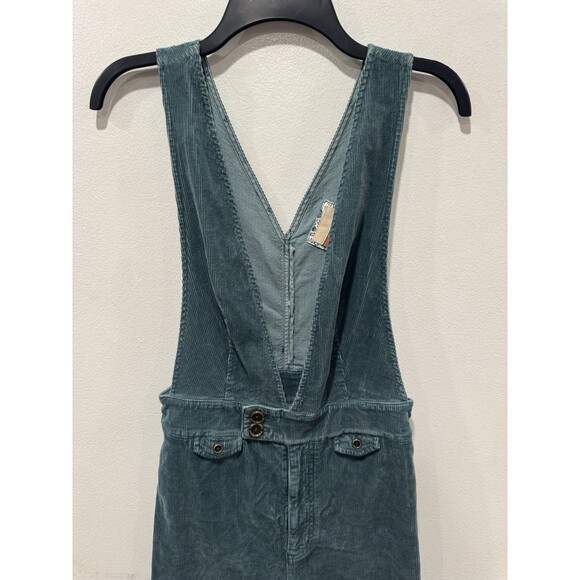 Anthropologie Pilcro Dark Green Corduroy Wide leg Jumpsuit US Size 27 - Picture 13 of 14